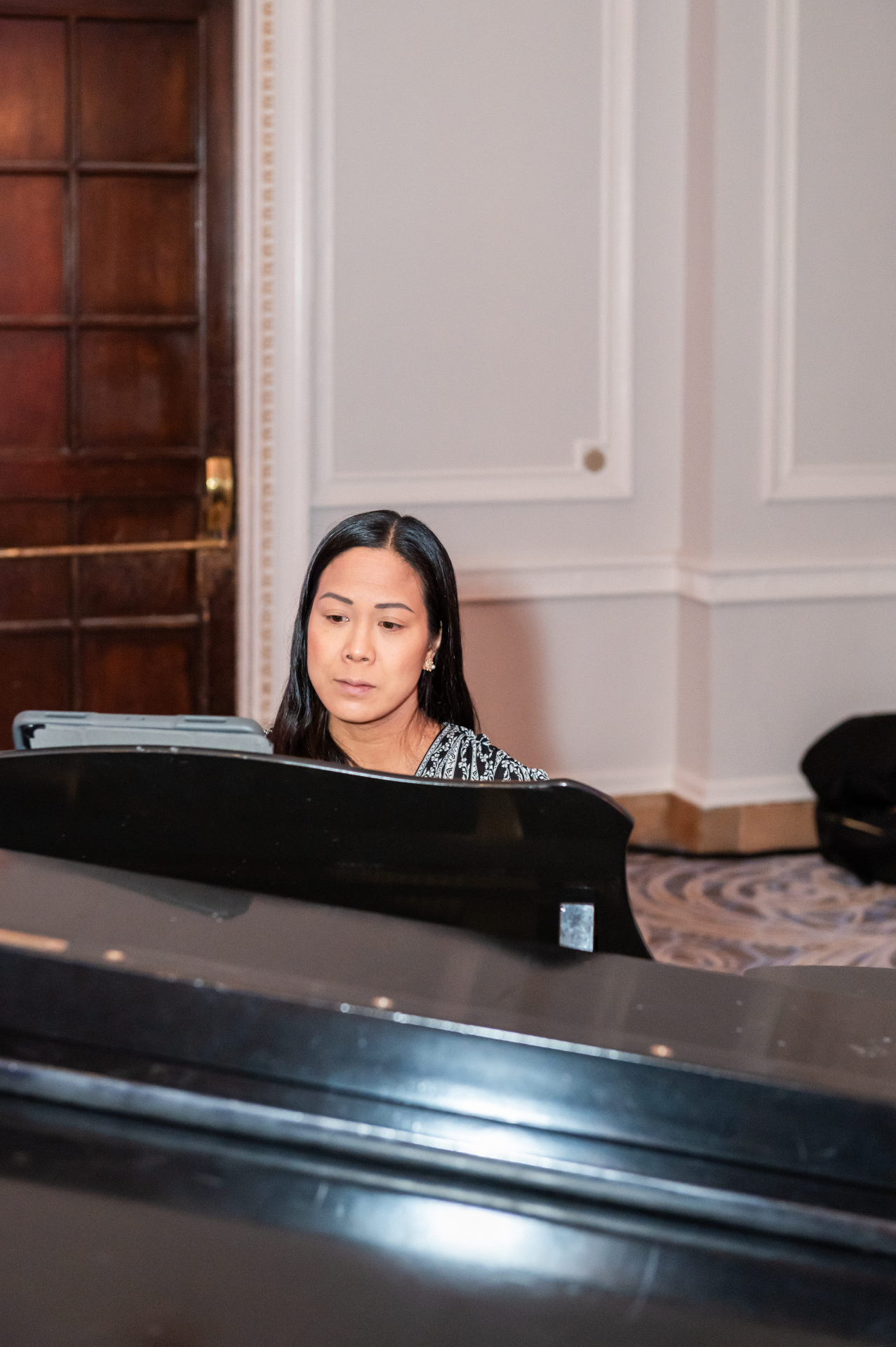 Pianist performing during the gala reception in Ottawa