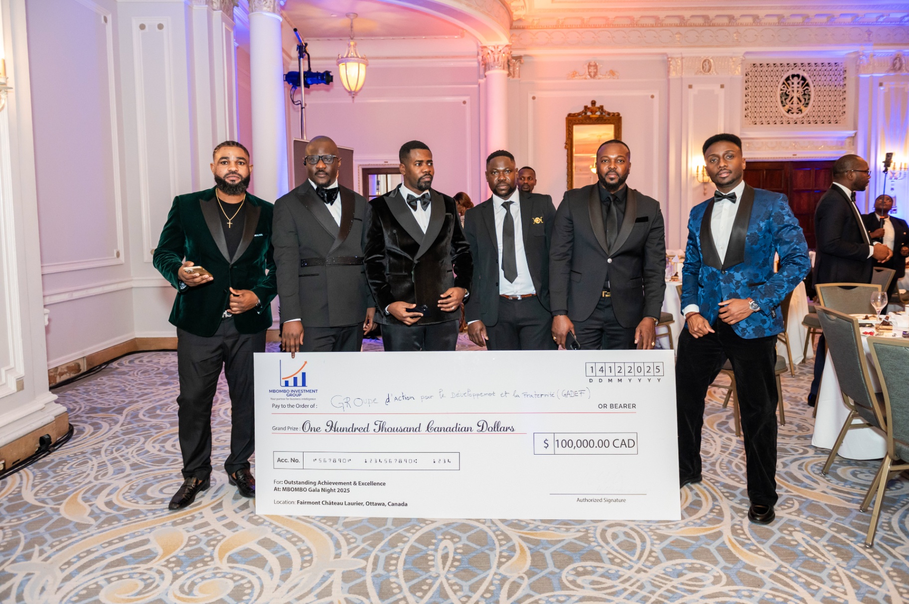 CA$100,000 Grand Prize presentation during the gala night