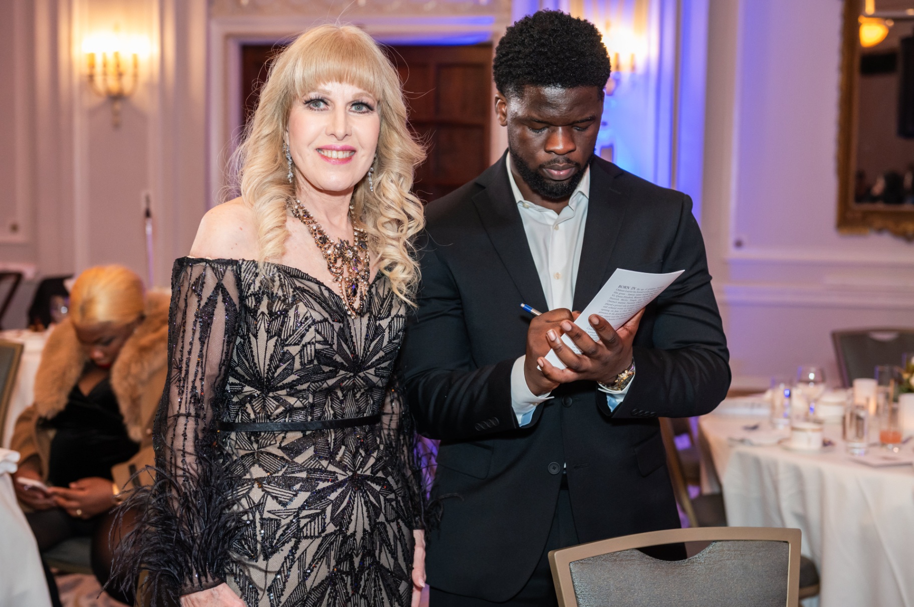 Distinguished guests gathered at the gala dinner