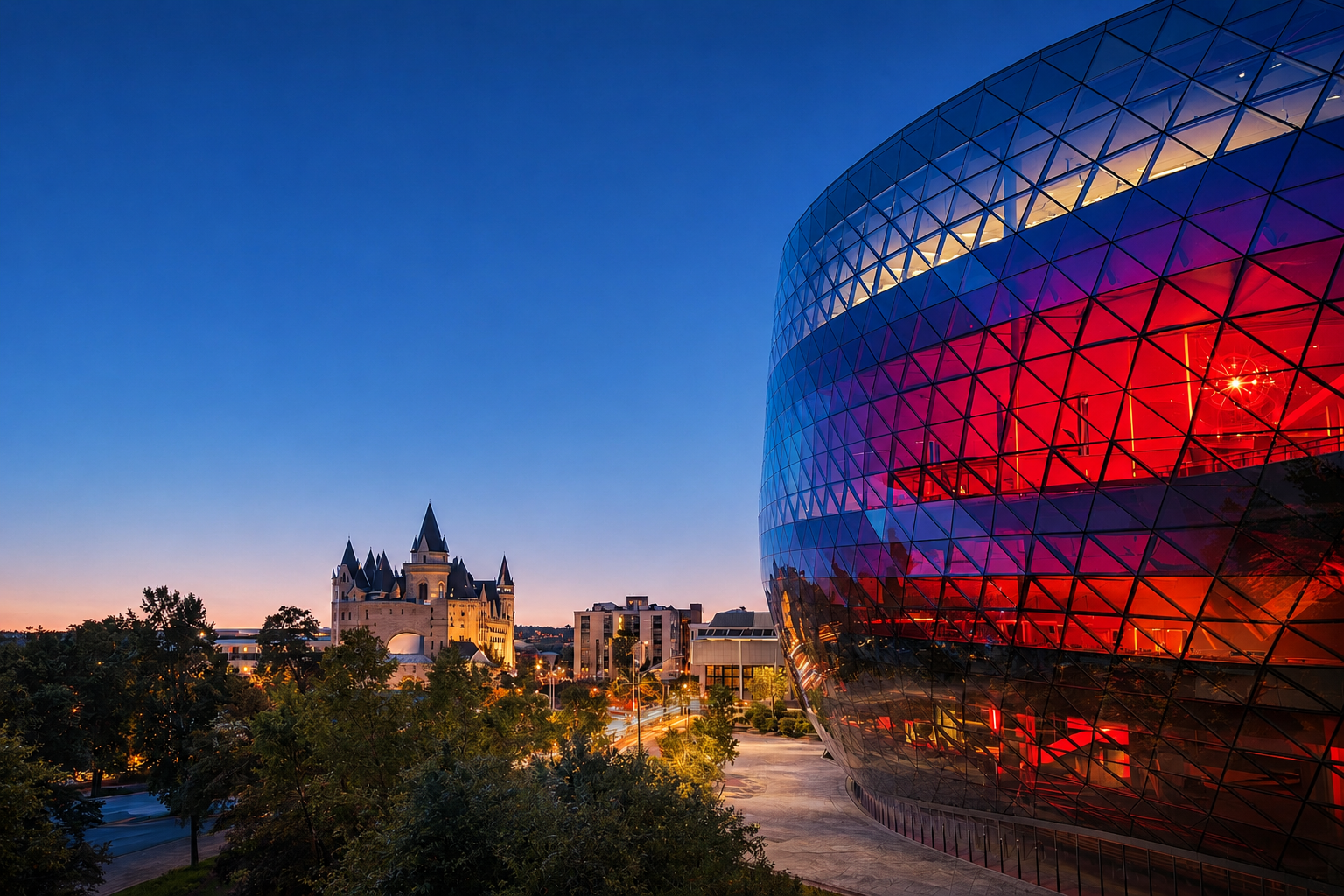 Shaw Centre Ottawa at dusk — venue for the Canada Africa Business and Investment Summit 2027
