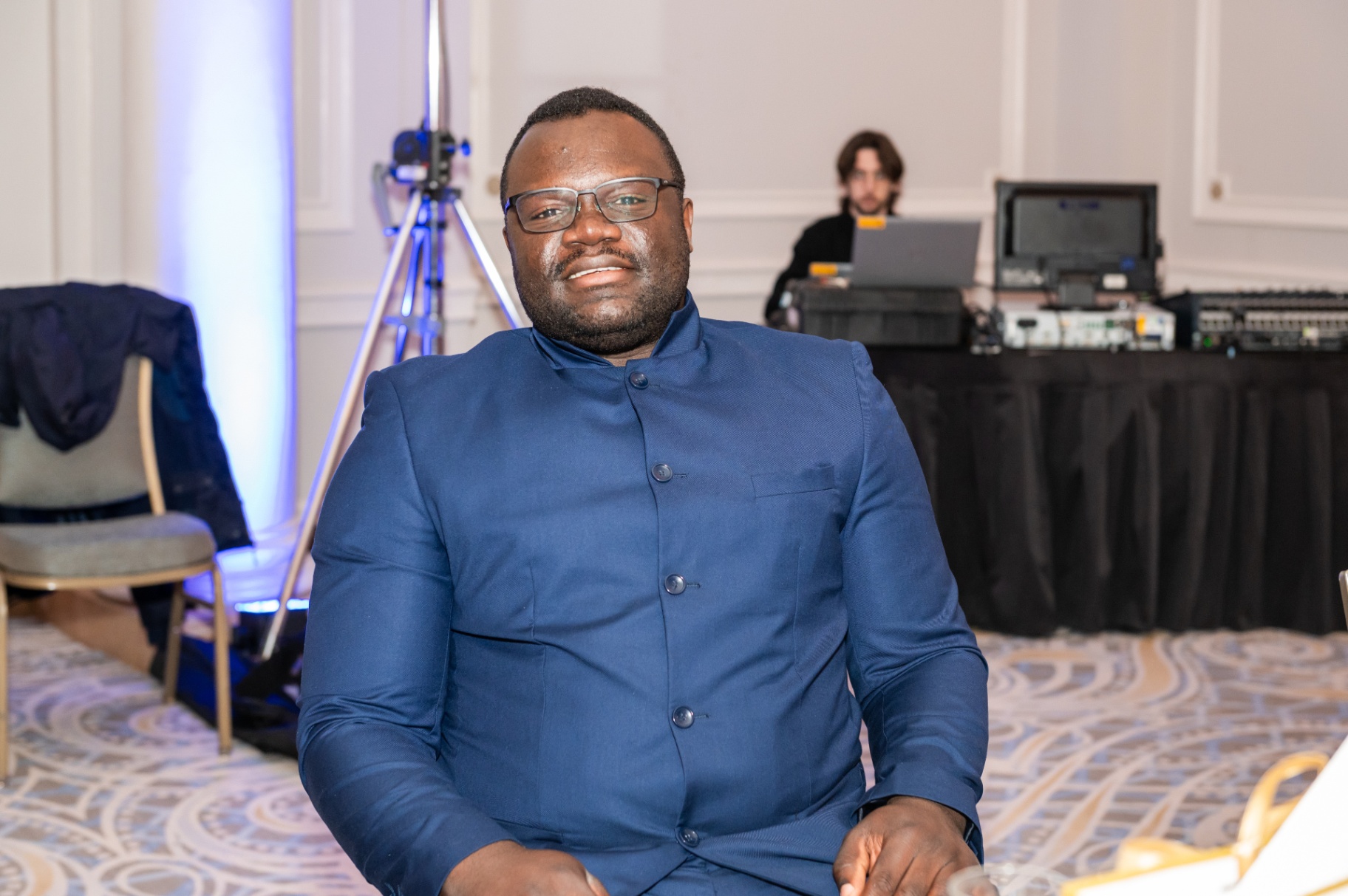 Featured guest portrait at the Mbombo Gala Night 2025